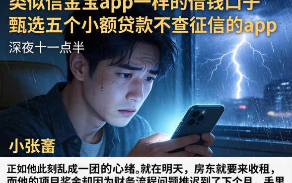 类似信金宝app一样的借钱口子,甄选五个小额贷款不查征信的app