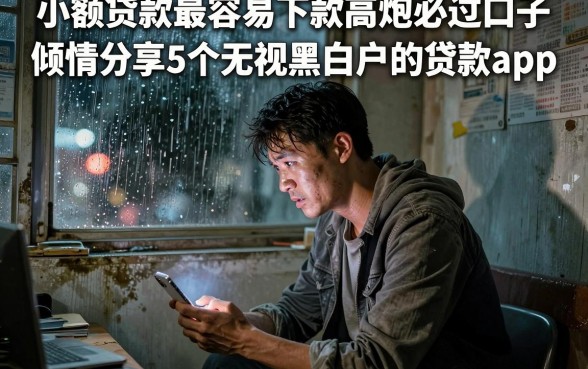小额贷款最容易下款高炮必过口子，倾情分享5个无视黑白户的贷款app