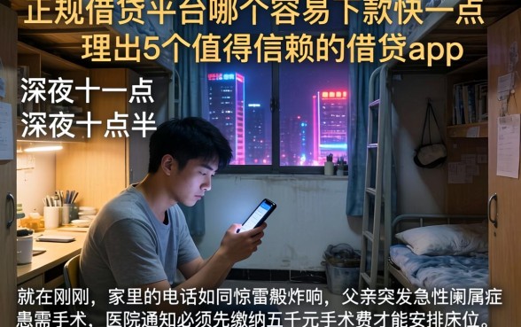 正规借贷平台哪个容易下款快一点，理出5个值得信赖的借贷app
