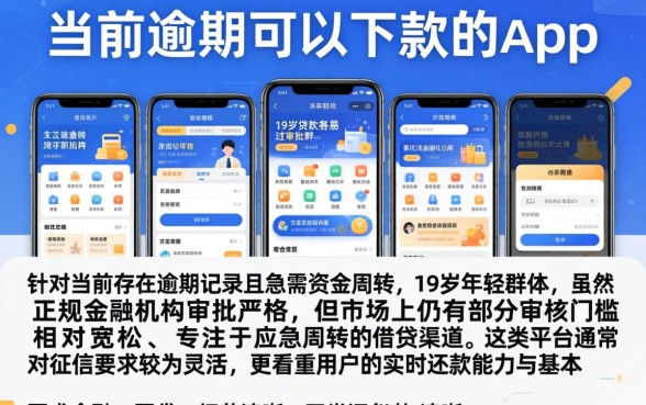 当前逾期可以下款的app,陈列五个19岁贷款容易过审批的软件
