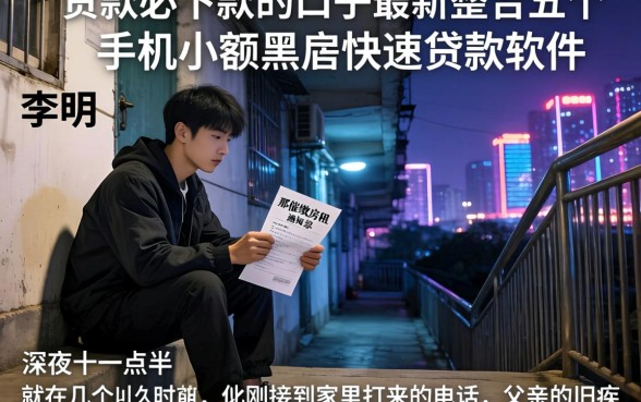 贷款必下款的口子最新，整合五个手机小额黑户快速贷款软件