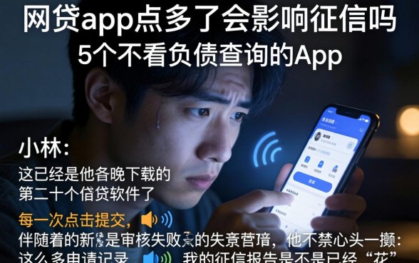 网贷app点多了会影响征信吗，详尽说明5个不看负债查询的app