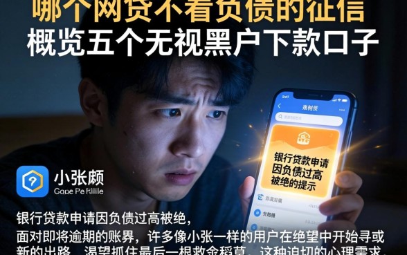 哪个网贷不看负债的征信,概览五个无视黑户下款口子