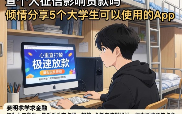 查个人征信影响贷款吗，倾情分享5个大学生可以使用的app