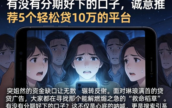 有没有分期好下的口子，诚意推荐5个轻松贷10万的平台