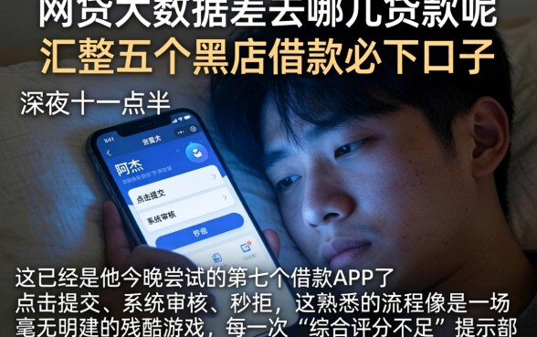 网贷大数据差去哪里贷款呢，汇整五个黑户借款必下口子