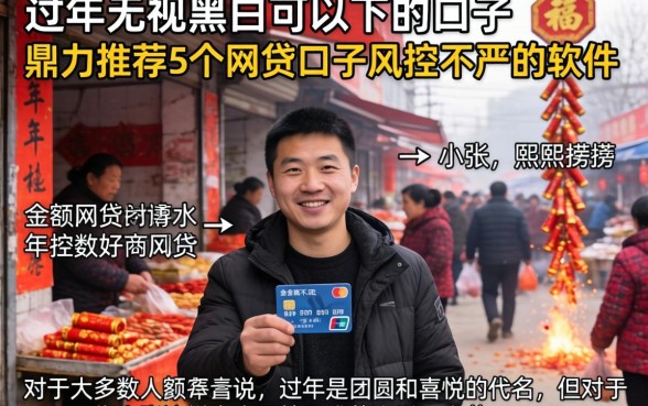 过年无视黑白可以下的口子，鼎力推荐5个网贷口子风控不严的软件
