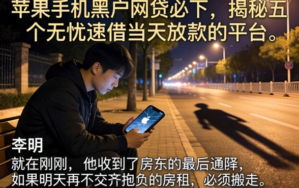 苹果手机黑户网贷必下，揭秘五个无忧速借当天放款的平台