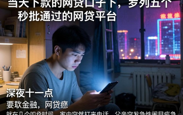 当天下款的网贷口子下,罗列五个秒批通过的网贷平台
