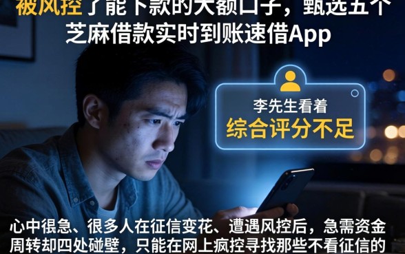 被风控了能下款的大额口子，甄选五个芝麻借款实时到账速借app