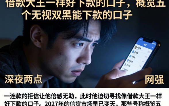 借款大王一样好下款的口子，概览五个无视双黑能下款的口子