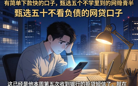有简单下款快的口子，甄选五个不看负债的网贷口子