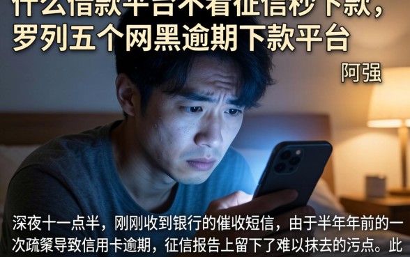 什么借款平台不看征信秒下款，罗列五个网黑逾期下款平台