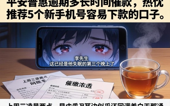 平安普惠逾期多长时间催款,热忱推荐5个新手机号容易下款的口子