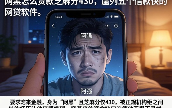 网黑怎么贷款芝麻分430,胪列五个借款快的网贷软件