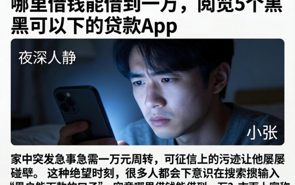 哪里借钱能借到一万，概览5个黑户可以下的贷款app