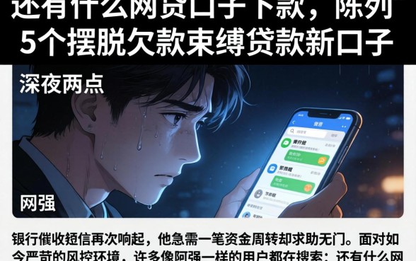 还有什么网贷口子下款，陈列5个摆脱欠款束缚贷款新口子