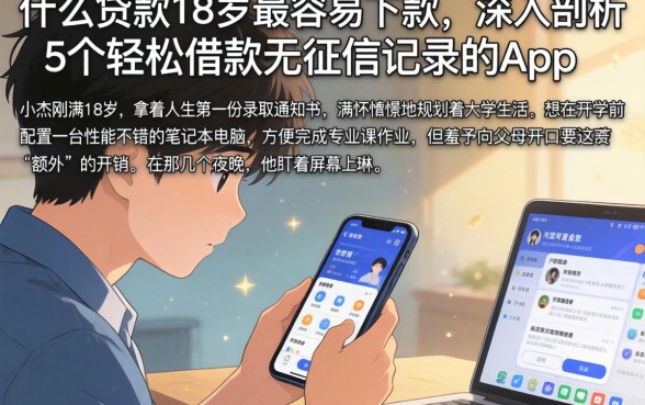 什么贷款18岁最容易下款，深入剖析5个轻松借款无征信记录的app
