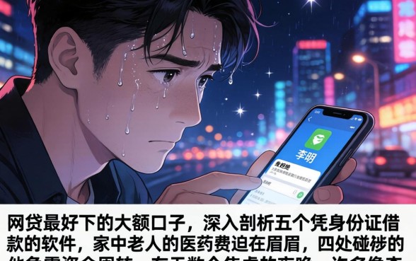网贷最好下的大额口子，深入剖析五个凭身份证借款的软件