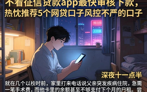 不看征信贷款app最快审核下款,热忱推荐5个网贷口子风控不严的口子
