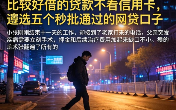 比较好借的贷款不看信用卡，遴选五个秒批通过的网贷口子