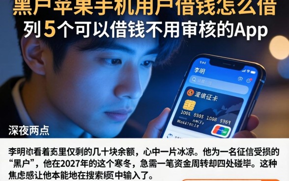 黑户苹果手机用户借钱怎么借，胪列5个可以借钱不用审核的app