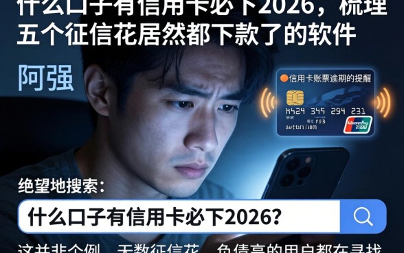 什么口子有信用卡必下2026，梳理五个征信花居然都下款了的软件