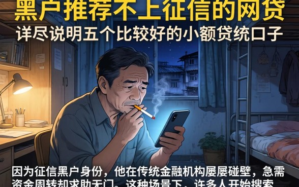 黑户推荐不上征信的网贷，详尽说明五个比较好的小额贷款口子