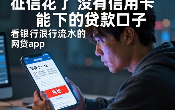 征信花了没有信用卡能下的贷款口子,梳理五个看银行流水的网贷app