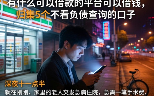 有什么可以借款的平台可以借钱，归集5个不看负债查询的口子