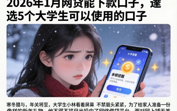 2026年1月网贷能下款的口子,遴选5个大学生可以使用的口子
