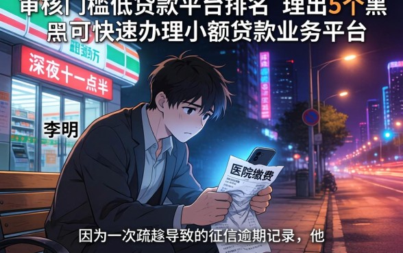 审核门槛低的贷款平台排名,理出5个黑户可快速办理小额贷款业务的平台