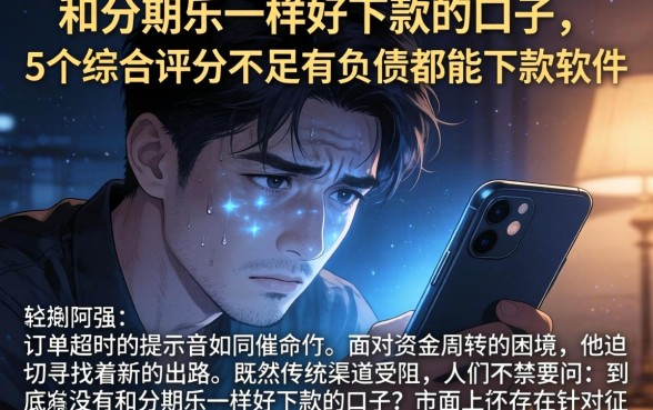 和分期乐一样好下款的口子，详细阐述5个综合评分不足有负债都能下款软件