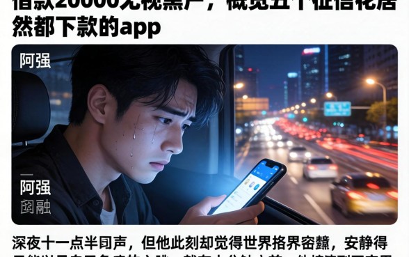 借款20000无视黑户，概览五个征信花居然都下款的app