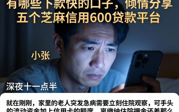 有哪些下款快的口子，倾情分享五个芝麻信用600贷款平台