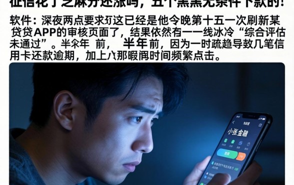 征信花了芝麻分还涨吗，详尽说明五个黑户无条件下款的软件