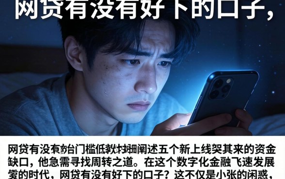 网贷有没有好下的口子,细致阐述五个新上线贷款平台门槛低软件