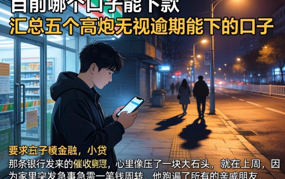 目前哪个口子能下款,汇总五个高炮无视逾期能下的口子