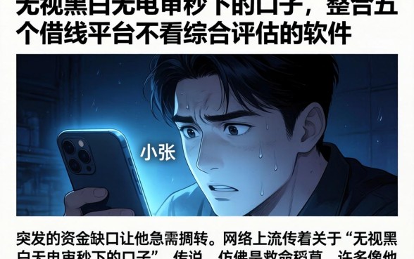 无视黑白无电审秒下的口子，整合五个借钱平台不看综合评估的软件