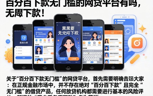 百分百下款无门槛的网贷平台有吗,陈列五个黑户无条件下款的app