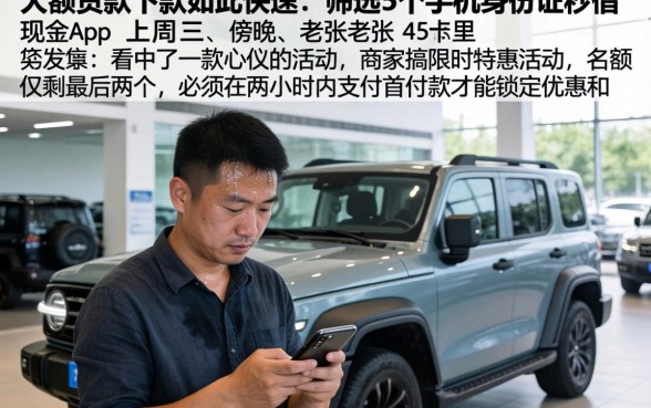 大额贷款下款如此快速，筛选5个手机身份证秒借现金的app