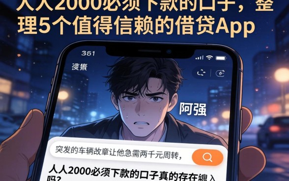 人人2000必须下款的口子，整理5个值得信赖的借贷app