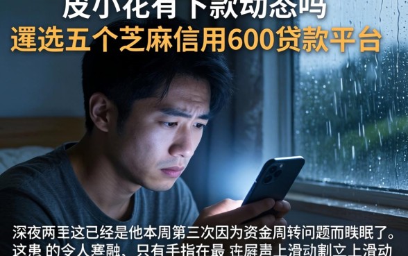 皮小花有下款动态吗，遴选五个芝麻信用600贷款平台