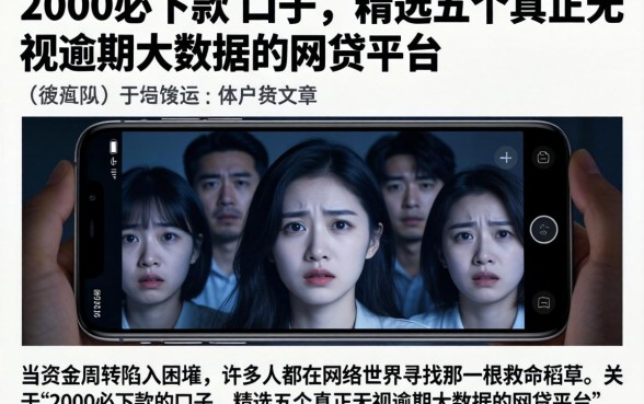 2000必下款的口子,精选五个真正无视逾期大数据的网贷平台