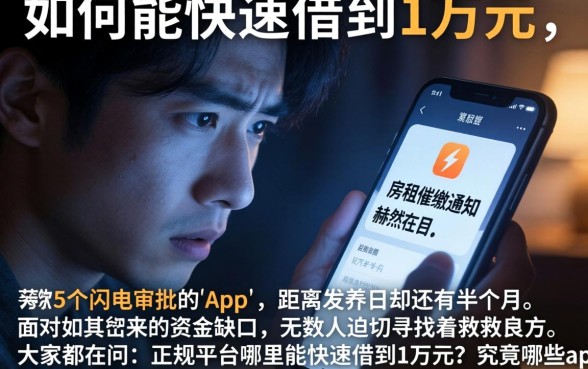 如何能快速借到1万元，细致阐述5个闪电审批的app