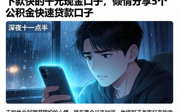 下款快的千元现金口子，倾情分享5个公积金快速贷款口子