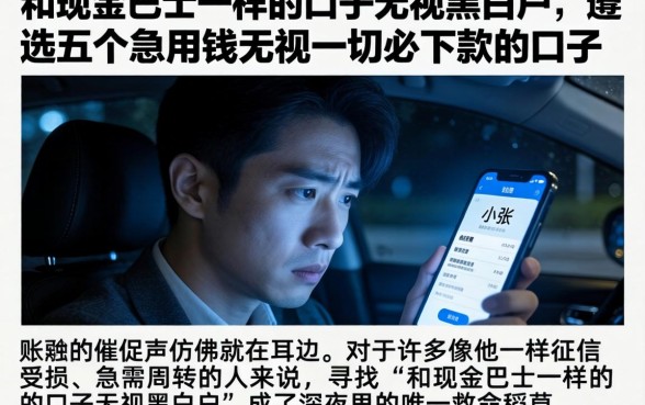 和现金巴士一样的口子无视黑白户,遴选五个急用钱无视一切必下款的口子