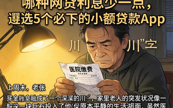 哪种网贷利息少一点，遴选5个必下的小额贷款app