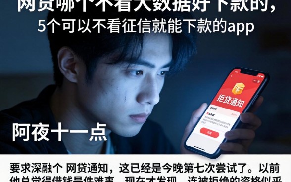 网贷哪个不看大数据好下款的，详尽说明5个可以不看征信就能下款的app