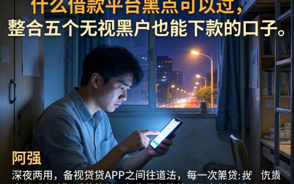 什么借款平台黑户可以过，整合五个无视黑户也能下款的口子